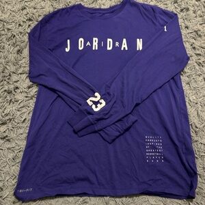 Jordan Men's Bold Purple Long Sleeve Tee